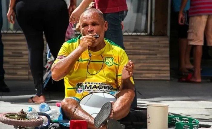 Edmilson, o "ceguinho do Centro", foi agredido duas vezes pelo mesmo homem
