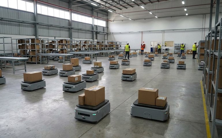 Correio da Argentina inaugura centro de triagem automatizado com 240 robôs