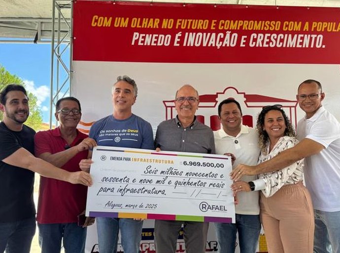 Rafael Brito destina quase R$ 7 milhões para Penedo e reforça compromisso com o desenvolvimento do município
