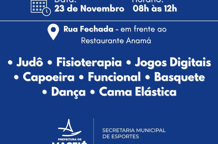 Semesp realiza manhã de lazer na orla de Maceió, neste domingo(23)