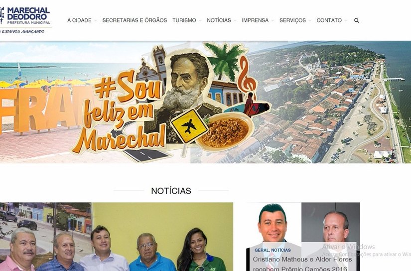 Portal de notícias da prefeitura da Marechal Deodoro ganha novo layout