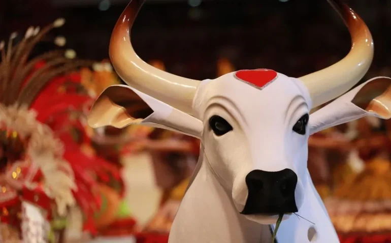 No primeiro dia do Festival de Parintins, veja os famosos que torcem para o Boi Garantido e o Boi Caprichoso