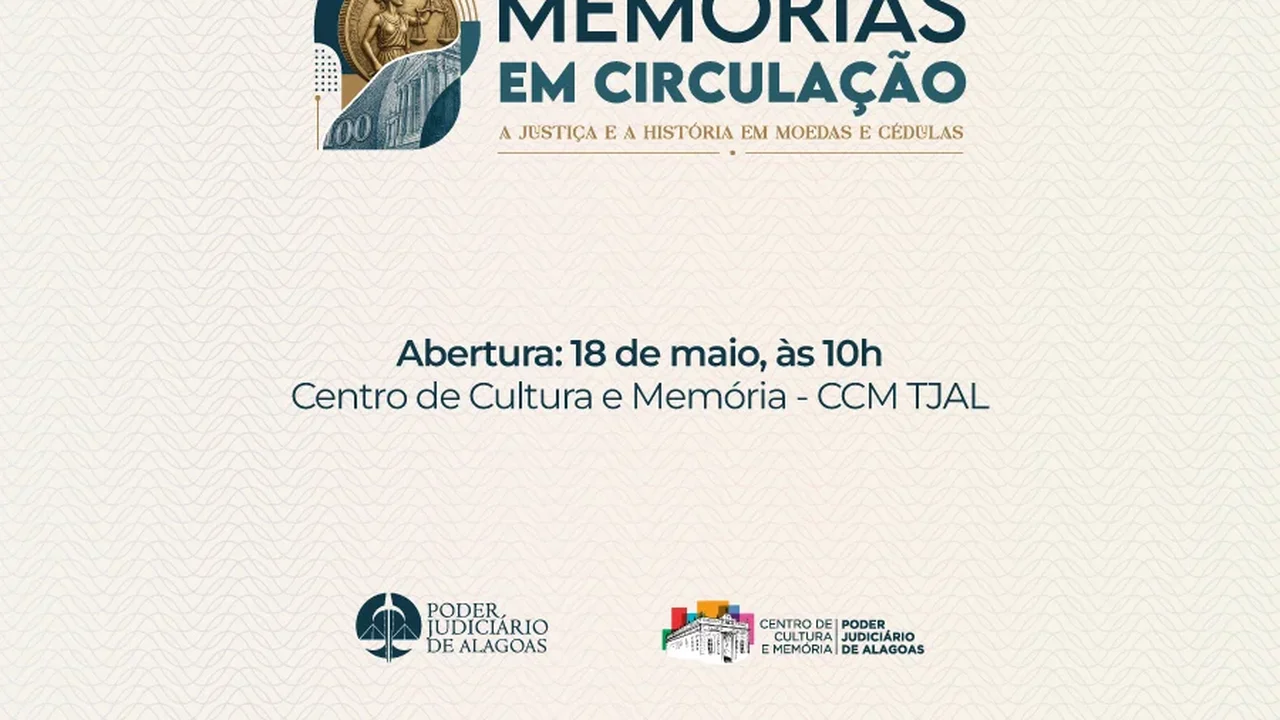 História do dinheiro: Museu do TJAL abre exposição de moedas e cédulas nesta segunda (18).