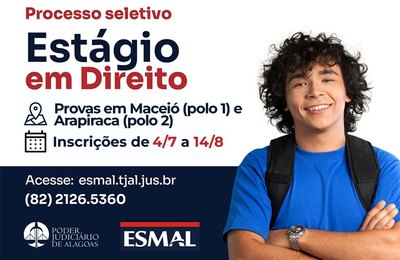 Estágio em Direito: inscrições seguem abertas até 14 de agosto