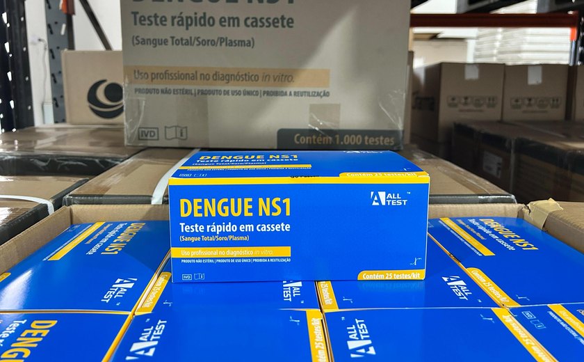 Sesau distribui nesta quarta-feira quase 2 mil caixas de testes rápidos para detecção da dengue