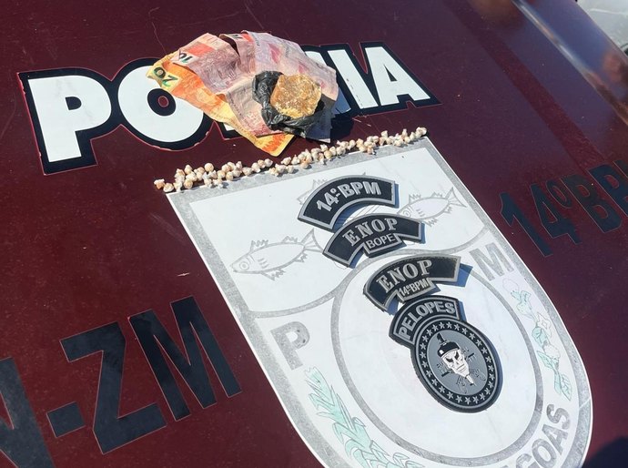 PM apreende 27 armas e 16 quilos de drogas durante a semana em Alagoas