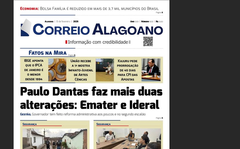 Paulo Dantas faz mais duas alterações: Emater e Ideral