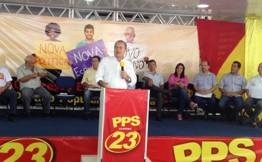 Renan prega união por Alagoas em congresso estadual do PPS
