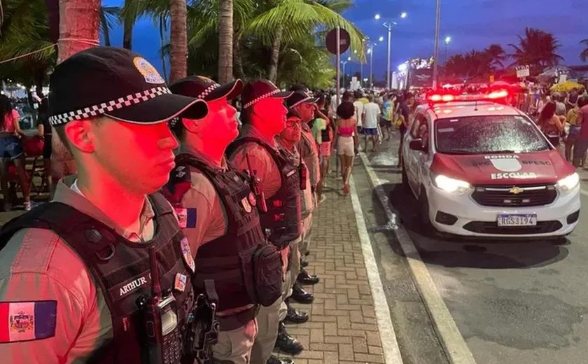 Cerca de mil policiais garantem segurança nas prévias carnavalescas de Maceió