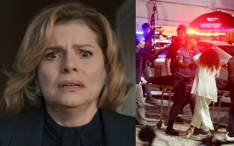 Cenas da morte de Odete Roitman, de Vale Tudo, são gravadas em Copacabana