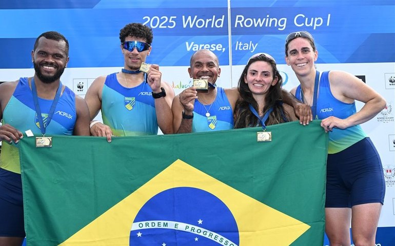 Remo: Brasil fecha etapa de Varese da Copa do Mundo com três medalhas