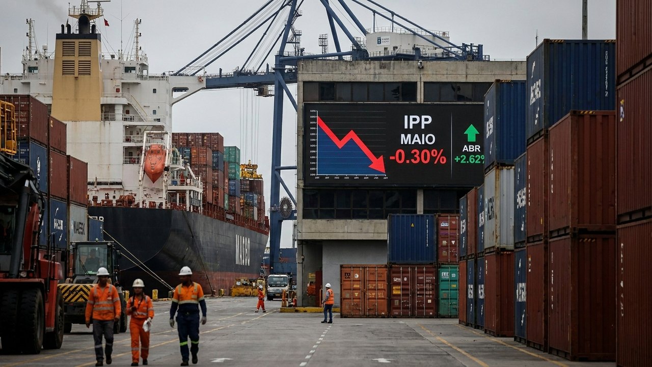 IPP recua 0,30% em maio após alta de 2,62% em abril, aponta IBGE