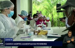 Covid-19: casos e mortes aumentam em fevereiro
