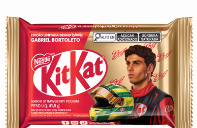 KitKat® lança edição limitada com o piloto Gabriel Bortoleto e transforma parte das vendas em bolsas de estudo para formar novos talentos da mecânica automotiva