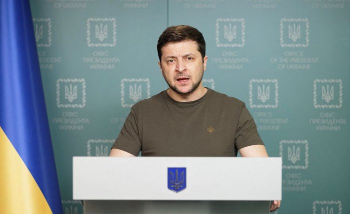 Presidente da Ucrânia Volodymyr Zelensky Presidente da Ucrânia Volodymyr Zelensky