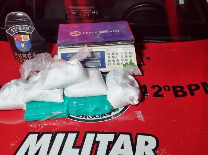 Ação integrada entre SSP, PM e MP apreende 7,5kg de cocaína em Maceió