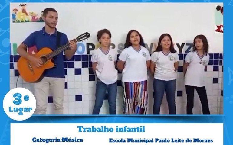 Alunos de Major Izidoro se destacam no prêmio estadual MPT na Escola 2023