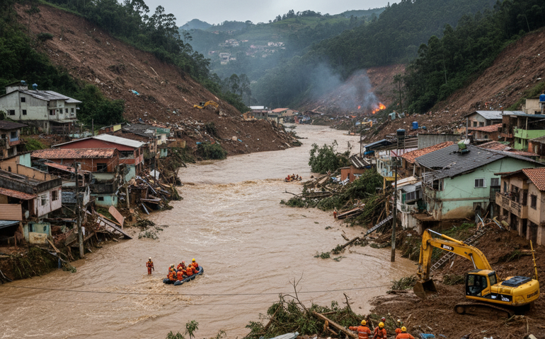 Mortes em Juiz de Fora e Ubá chegam a 48; 19 pessoas seguem desaparecidas e Minas Gerais permanece em alerta para chuvas