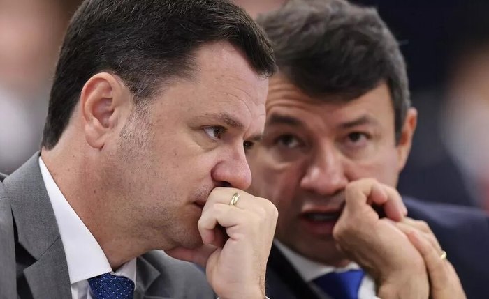 Anderson Torres antes de prestar depoimento no STF Anderson Torres antes de prestar depoimento no STF