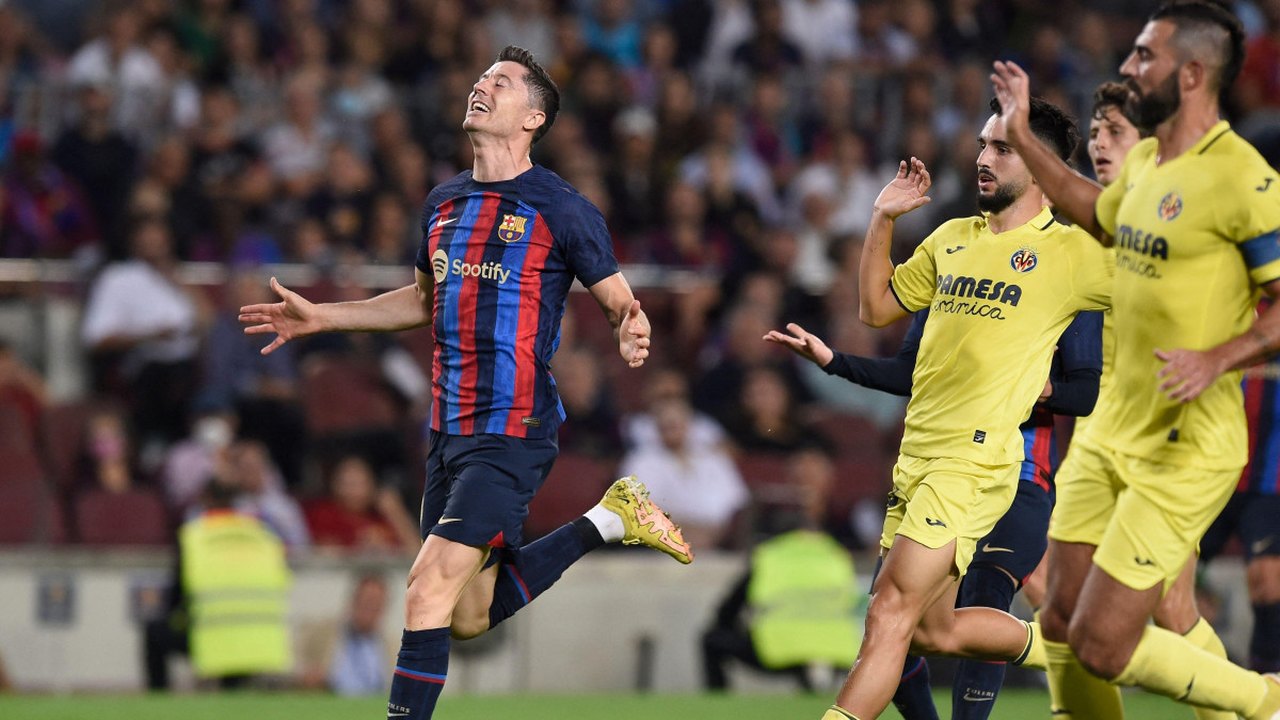 Lewandowski comanda reabilitação do Barcelona com dois gols diante do Villarreal