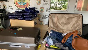 Polícia Federal prende duas mulheres transportando 20 kg de maconha no Aeroporto de Aracaju / Foto: Foto: Polícia Federal/SE