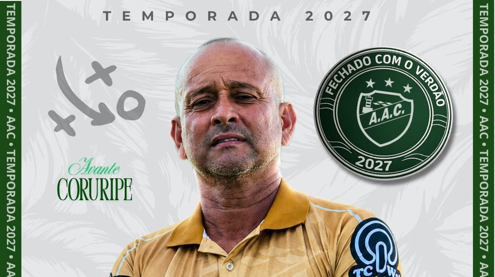 Presidente do Coruripe anuncia Jaelson Marcelino como técnico para a temporada 2027