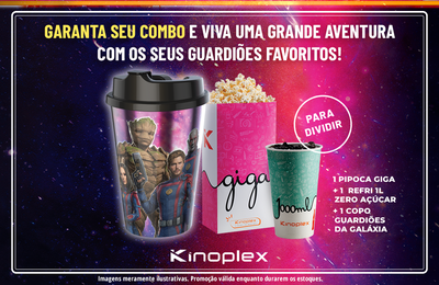  Kinoplex anuncia ação promocional exclusiva para ‘’Guardiões da Galáxia Vol. 3’’