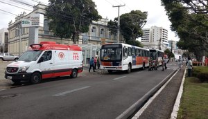 acidente entre ônibus