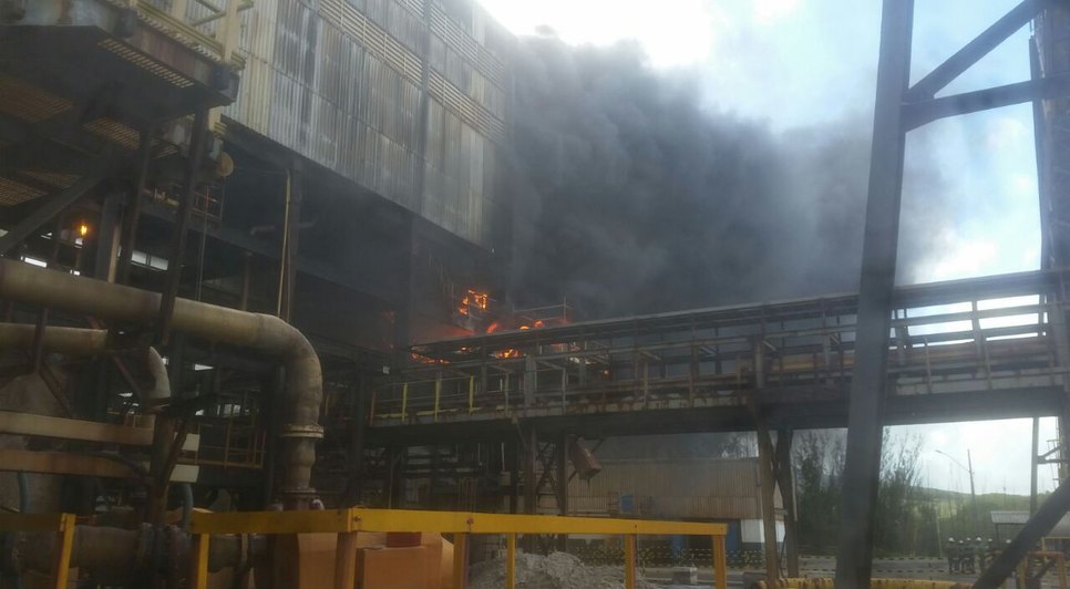 Incêndio empresa Vale