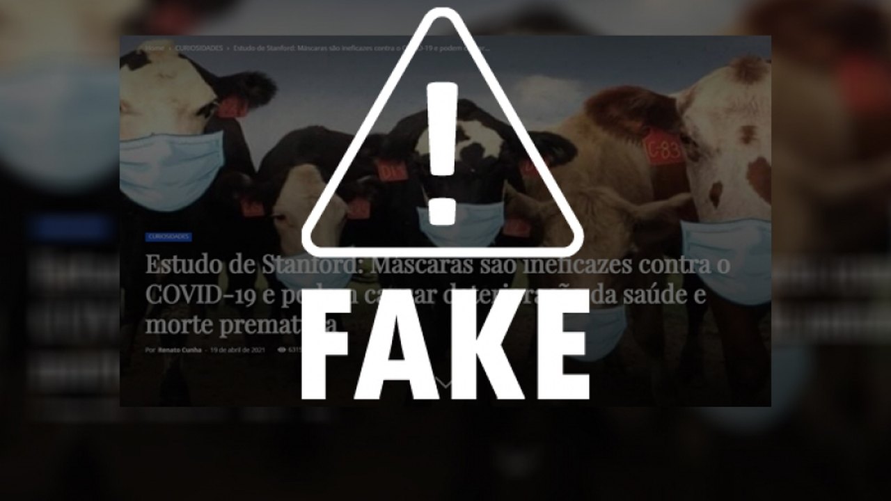 É falso que máscaras sejam ineficazes ou que seu uso cause qualquer dano à saúde