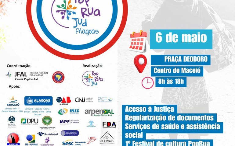 Semdes ofertará serviços no Mutirão PopRuaJud, na próxima terça-feira (6)