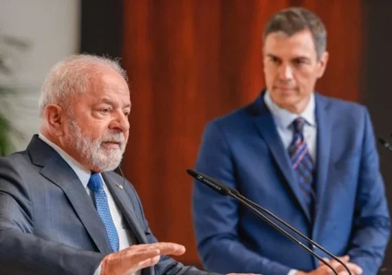 Lula e premiê da Espanha se encontram após fracassarem em fechar acordo Mercosul-UE