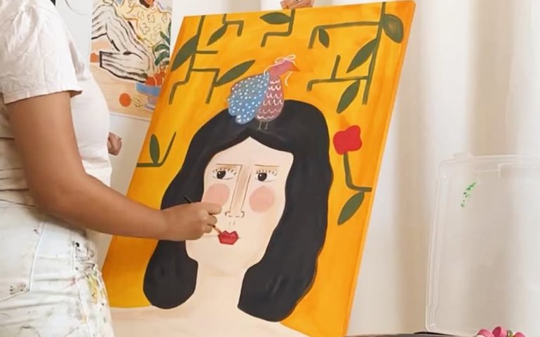 Artista arapiraquense fará pintura ao vivo durante Desfile Viva São João