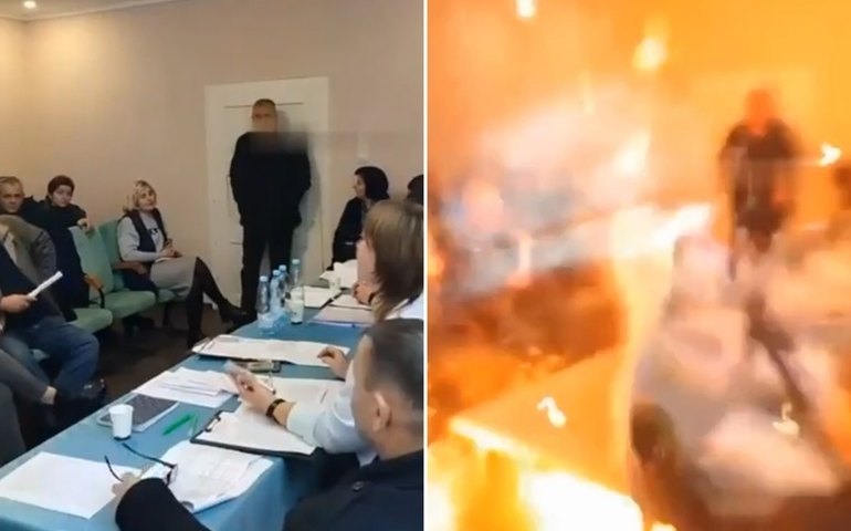 Deputado ucraniano detona granadas durante reunião; pelo menos 32 pessoas ficaram feridas e uma morreu