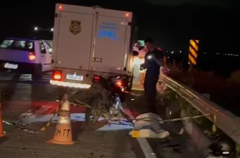 Grave acidente envolvendo duas motos deixa um homem morto, na BR-316