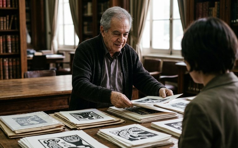 Artista Rubem Grilo doa 400 xilogravuras à Biblioteca Nacional