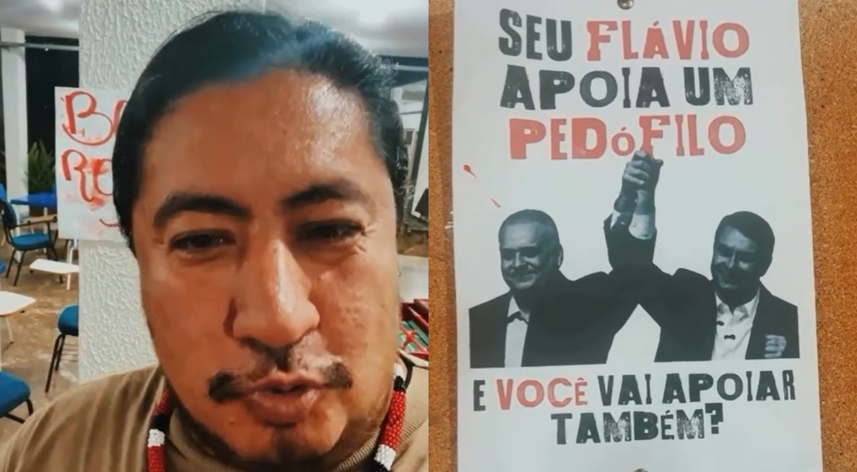 Professor da Ufal grava vídeo contra cartazes políticos no campus