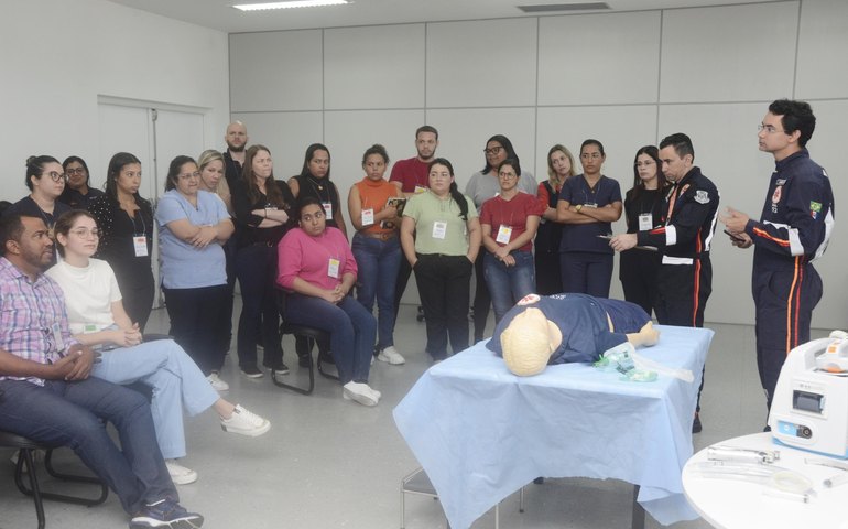 Samu realiza curso de suporte em cardiologia para profissionais do Hospital Metropolitano