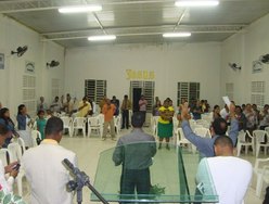 Oração de agradecimento pelo centenário no Selma Bandeira