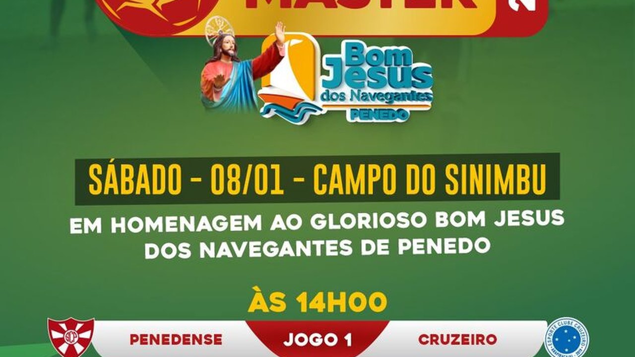 Copa de Futebol Master traz alagoano campeão mundial de clubes para Penedo