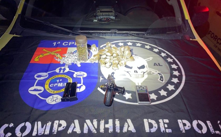 PM apreende armas e drogas durante ações no interior e na Região Metropolitana