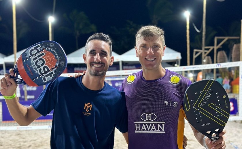 André Baran joga o Macena Open de Beach Tennis em Alagoas, a partir desta quinta-feira (30)