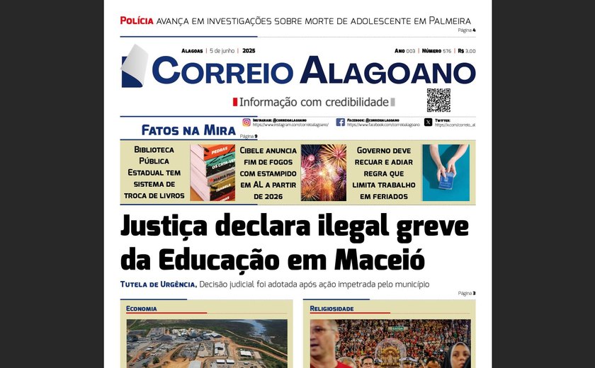 Justiça declara ilegal greve da Educação em Maceió