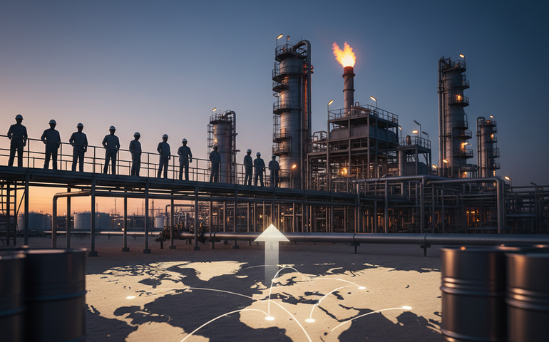 Petróleo fecha em alta em meio a tensões globais, apesar de liquidez reduzida