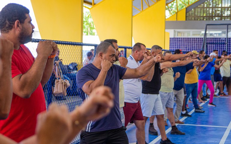 Vigilantes escolares de Arapiraca são capacitados em técnicas e protocolos de segurança e defesa pessoal