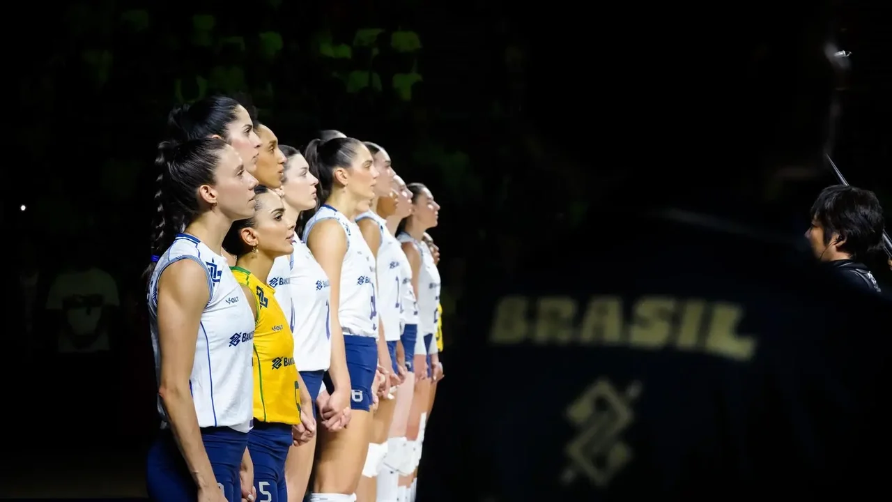 Brasil perde por 3 a 0 para Tailândia na Liga das Nações de Vôlei