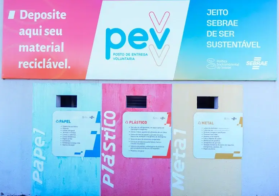 Sebrae apoia coleta seletiva em Maceió com ponto de entrega voluntária