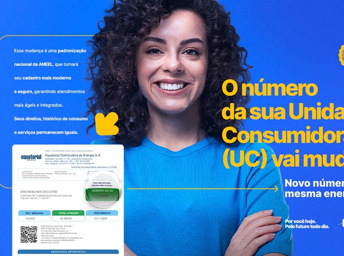 Atenção, cliente: Equatorial padroniza número de identificação das unidades consumidoras nas contas de luz