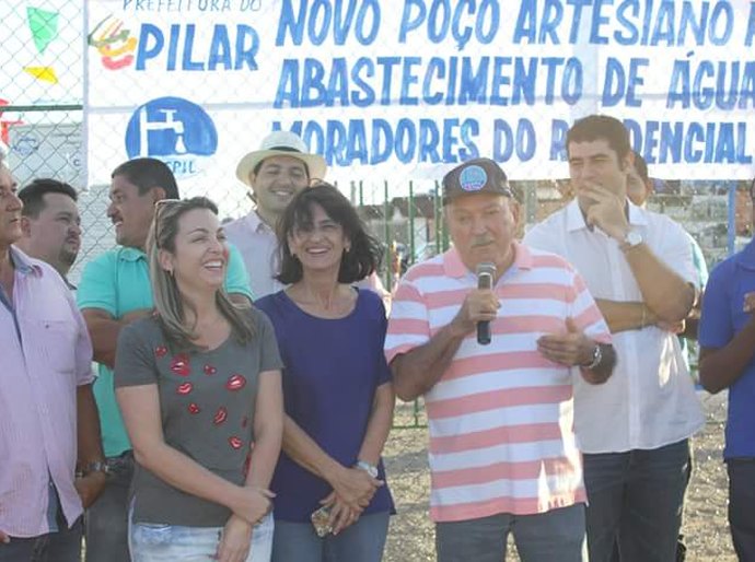 Pilar: prefeito Carlos Alberto Canuto entrega mais um poço artesiano