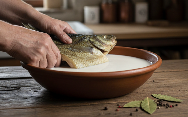 Para que serve deixar o bacalhau de molho no leite?